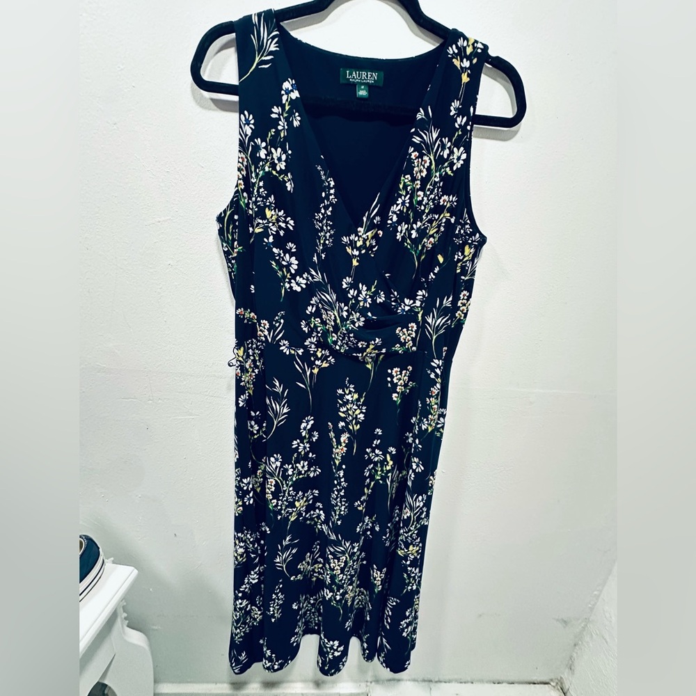 Ralph Lauren Navy Floral Dress